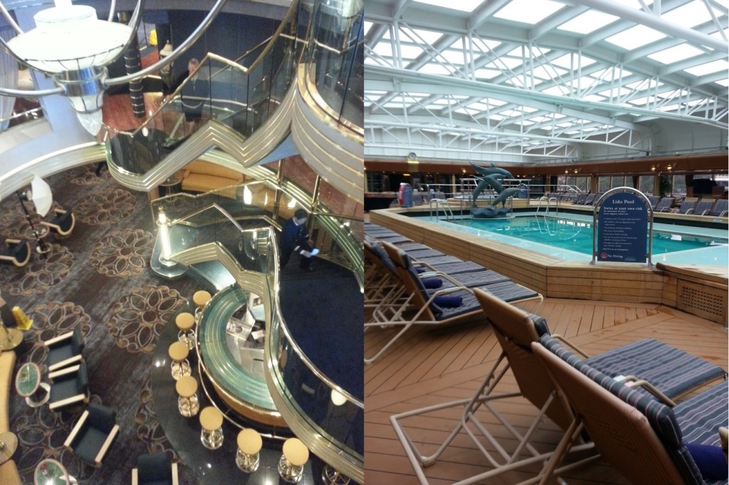The atrium and enclosed pool