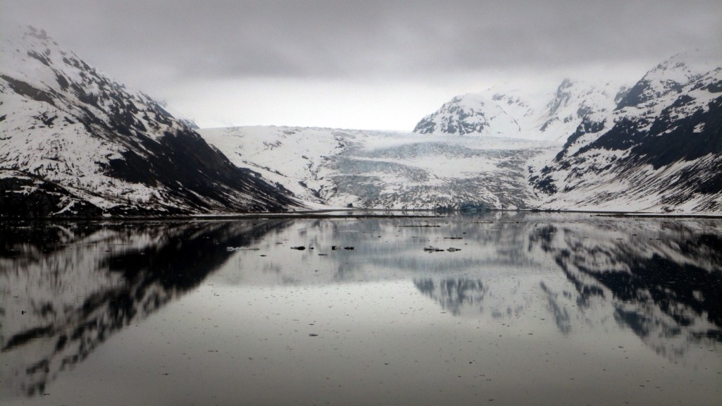 Glacier on Glass Water